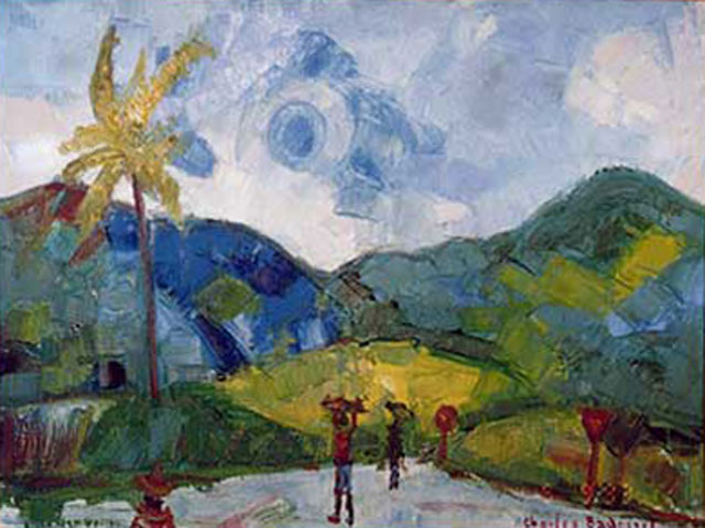 9-IB_Route de la Bretagne_La Réunion 1984_Huile 55x38